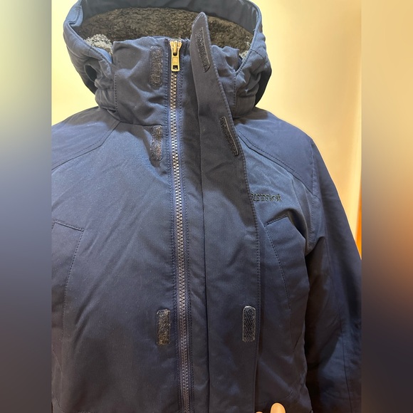 Marmot 700 FILL DOWN Bridgeport BIG KIDS Navy blue  Jacket Size XL - Picture 7 of 16